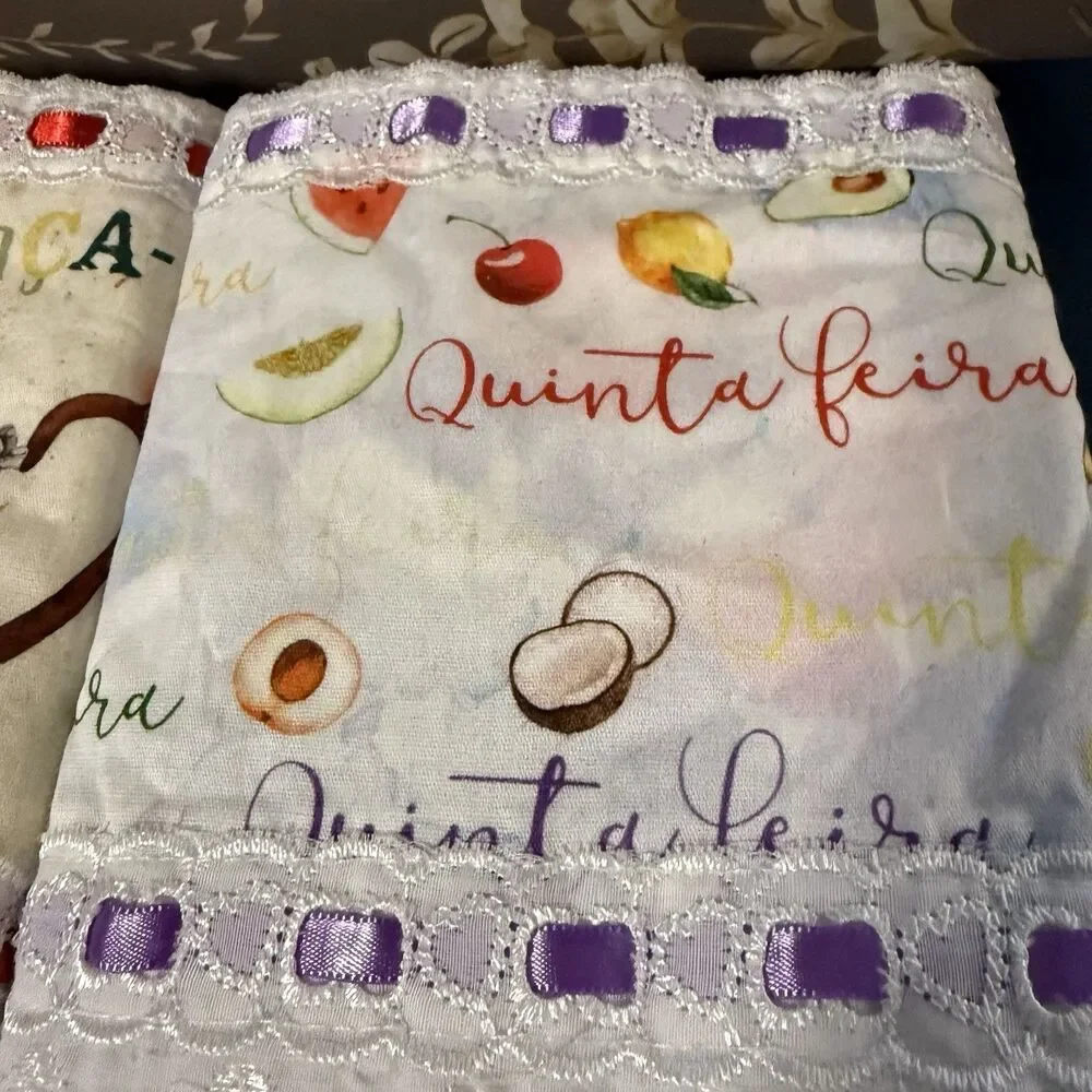 Brazilian Cotton Kitchen Towels Textil H Carvalho Flower Sack Dish Cloth Crafts